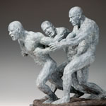 "Inner Turmoil" bronze sculpture by Gregory Reade