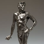 "Jesse, standing" bronze sculpture by Gregory Reade