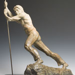 "Navigating the Course" bronze sculpture by Gregory Reade